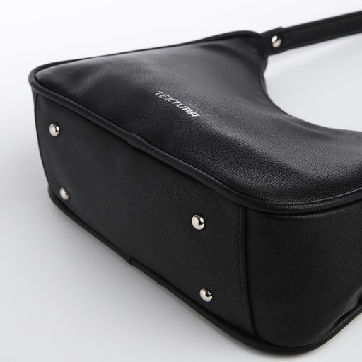 Сумка женская TEXTURA, багет, маленький размер, цвет чёрный  фото 7