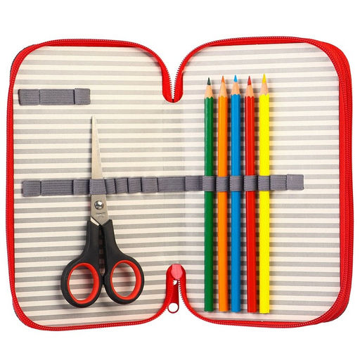 Пенал каркасный с эффектом металлик, 2 секции, 12.5×20.5×4 см, ламинированный картон, «Трансформеры»