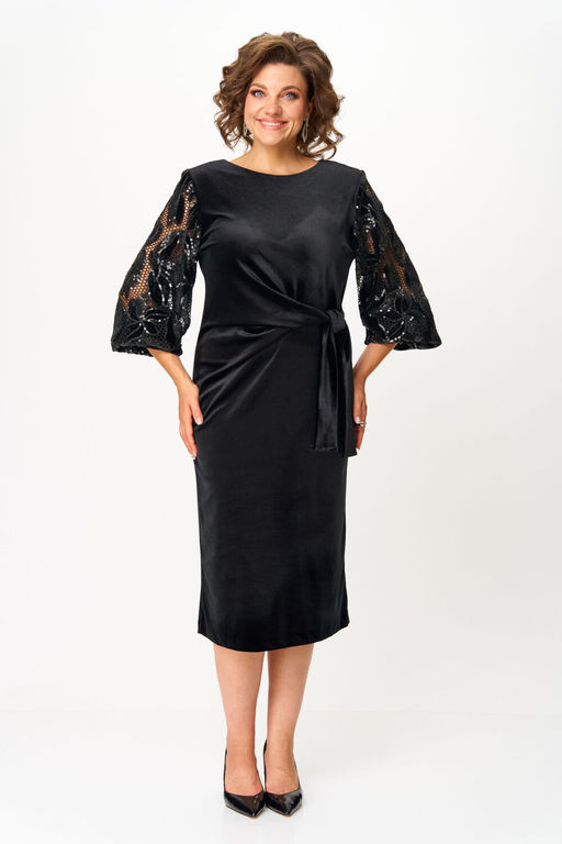 Платье Svetlana Style 2142 черный бархат