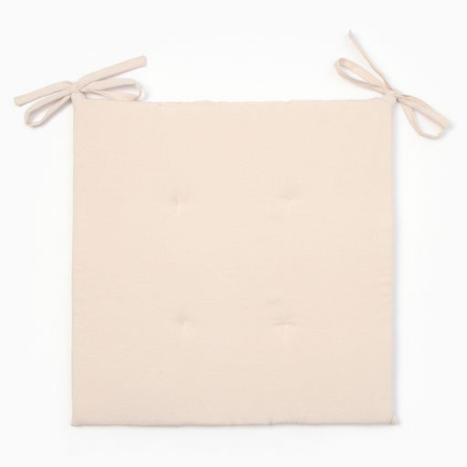 Сидушка на стул с завязками Этель Dream, 40*40 см., 100% лён  фото 2