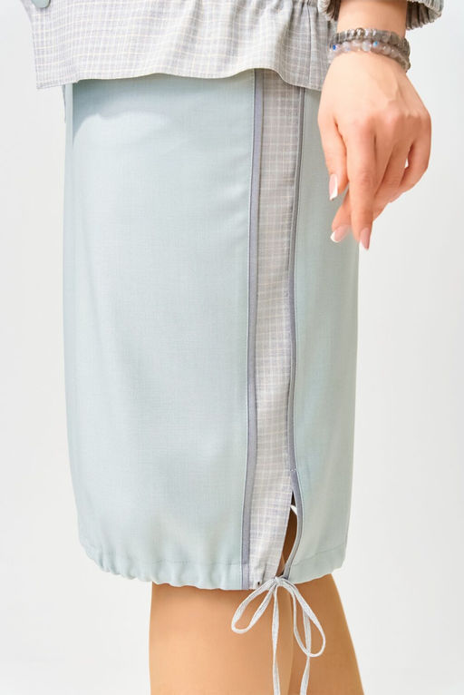 Костюм FITA 4031 серо-мятный