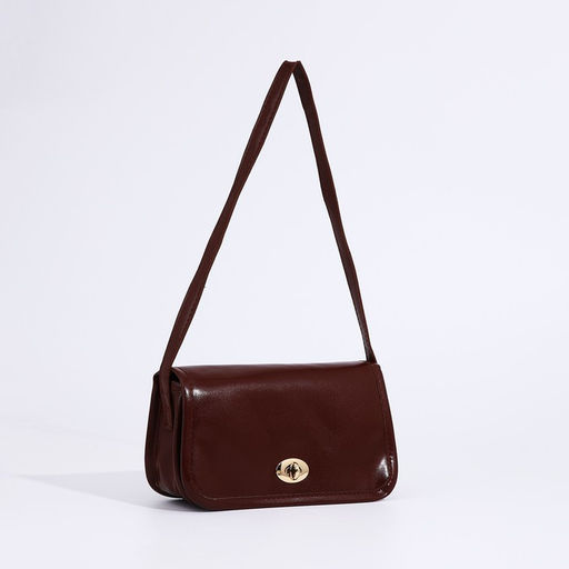 Сумка-мессенджер на клапане, цвет бордовый - Simaland фото 6