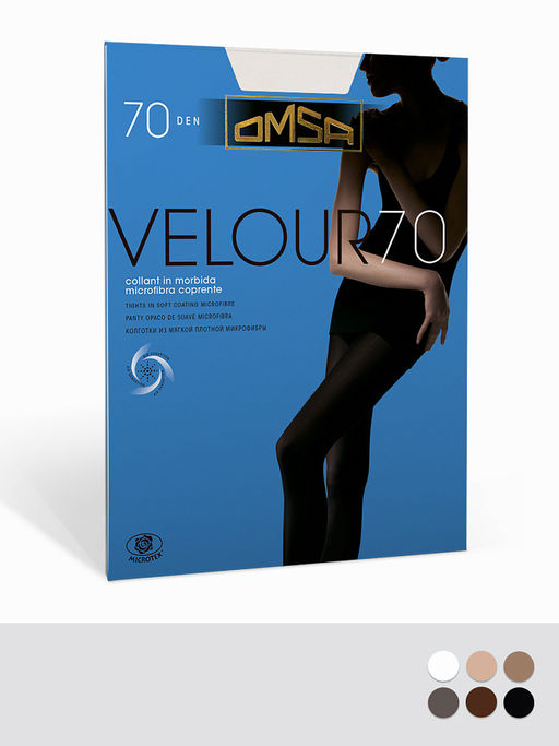 (Omsa) Velour 70 (чз) antracite  фото 2