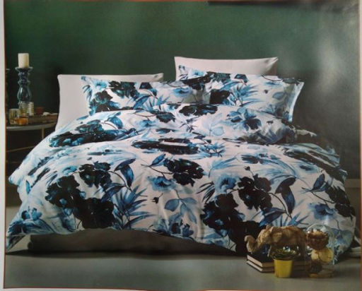 КПБ Istanbul Home Pamuk Satin Serios (GIZIA BLUE) евро