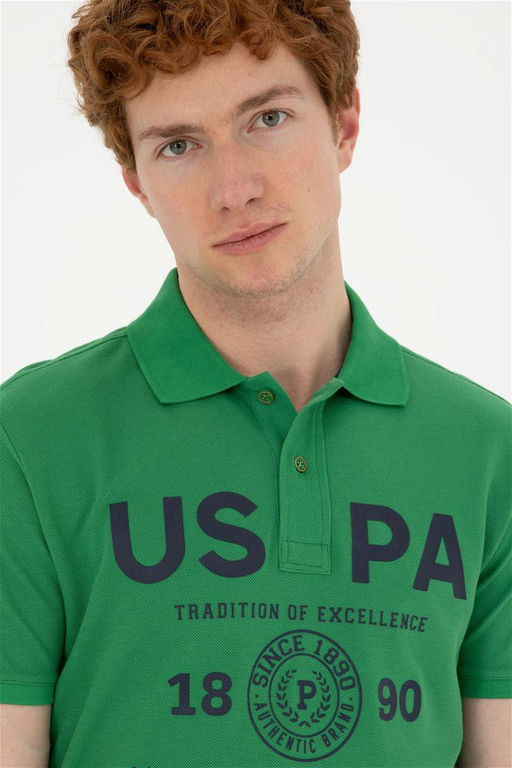 Мужская зеленая футболка Неожиданная скидка в корзине - U.s. polo assn фото 2