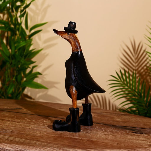 Сувенир «Утка в чёрном», 27 см, дерево
