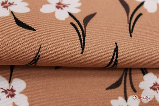 Плательная вискоза Летнее очарование цв.карамельно-розовый, ш.1.5м, вискоза-100%, 135гр/м.кв - Купава фото 2