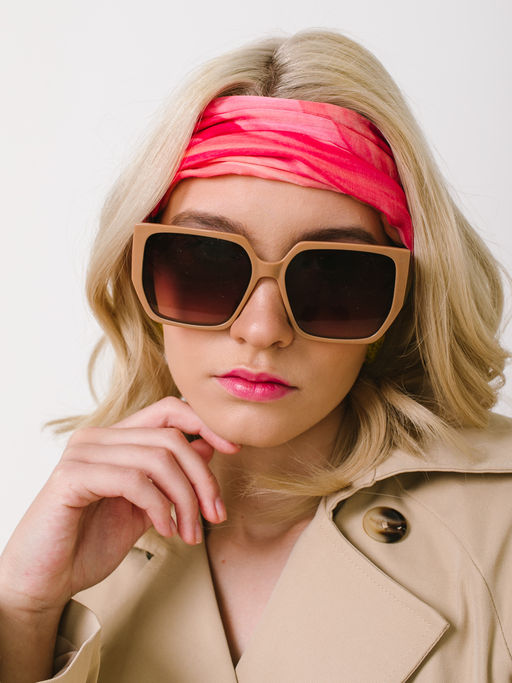 Большой, мягкий, тонкий и очень нежный двусторонний палантин с рисунком в стиле арт-деко - Tantino фото 7