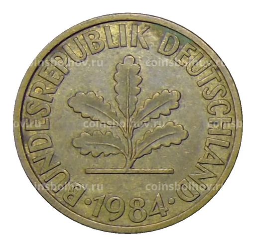 Монета 10 пфеннигов 1984 года D Германия