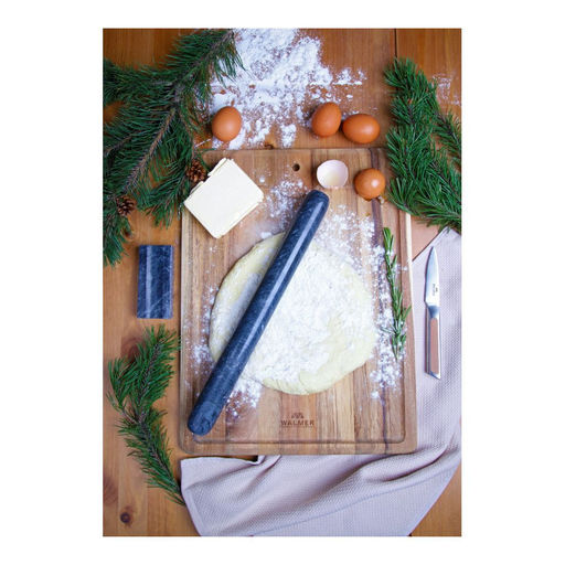 Скалка из натурального мрамора Walmer Nordic, цвет черный  фото 4