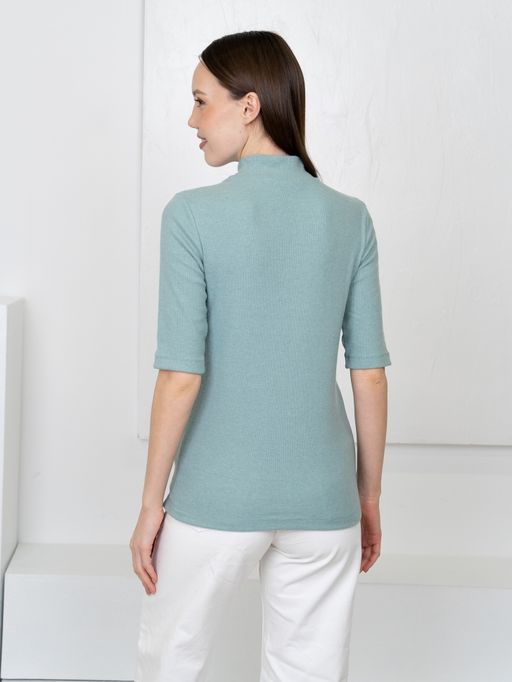 Водолазка рубчик.арт.375-8,фисташковая - Binita фото 5