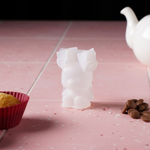 Цена за 2 шт. Молд для заливки новогодний Оленёнок, силикон, 6?3?6 см, прозрачный