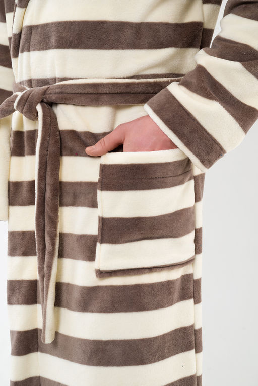 Халат мужской из ультрасофта Артур полосы - Амадэль фото 9