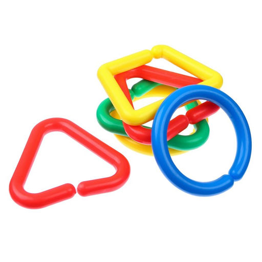 Развивающая игрушка Цепочка, 6 элементов, МИКС, Крошка Я  фото 4