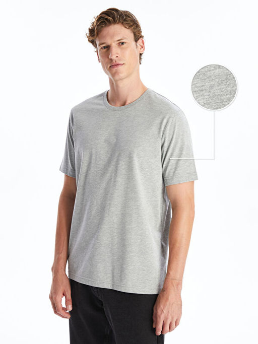 Bisiklet Yaka Penye Erkek Ti??rt