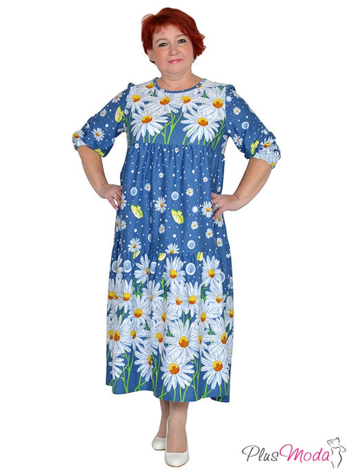 Платье Модель №1502 размеры 44-84 - Plusmoda фото 3