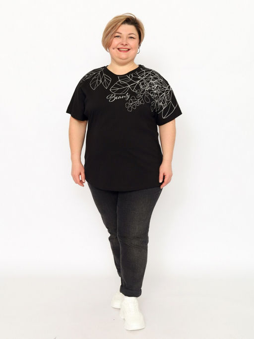CRB wear / CSLW 60380-22 Футболка женская,черный/Ex.Cherubino  фото 2
