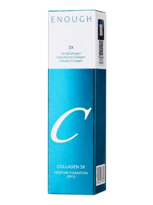 Enough Увлажняющий тональный крем для лица с коллагеном N00 / Collagen 3X Moisture Foundation SPF15, слоновая кость, 100 мл