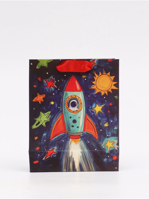 Цена за 3 шт. Пакет подарочный «Космос», S 12 × 15 × 5,5 см