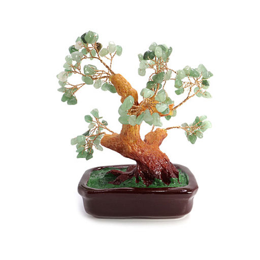 Дерево счастья Нефрит натуральные камни 19см-14см NS108 - Сандаловый дом фото 2