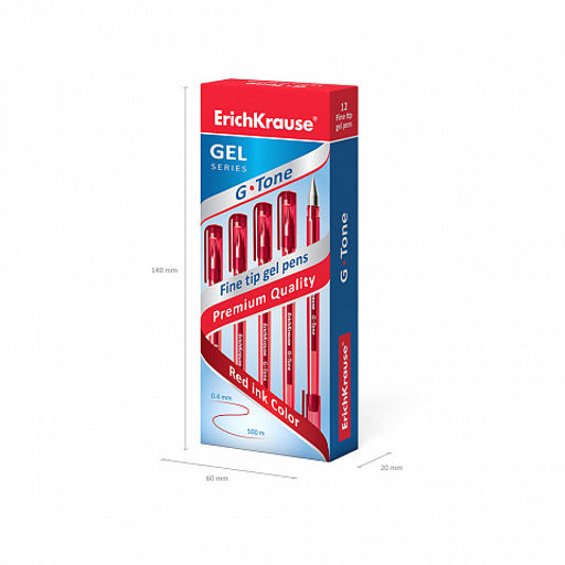 Цена за 12 шт. Ручка гелевая ErichKrause G-Tone Stick Original 0.5, цвет чернил зеленый (в коробке по 12 шт.)