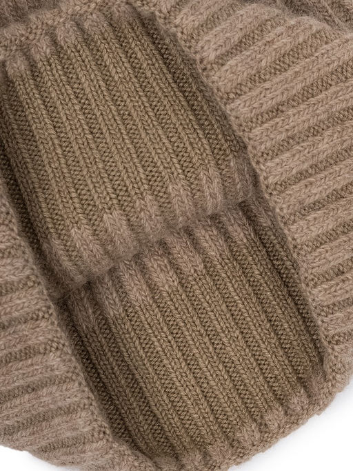 Шапка жен. пух енот+шерсть+виск LB-N88068 beige