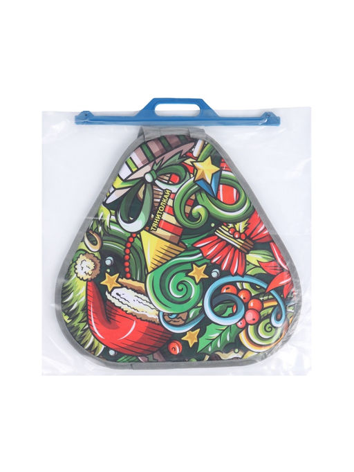 Ледянка мягкая Xmas, треугольная, цвет МИКС