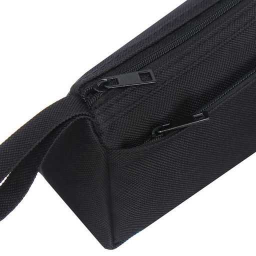 Пенал школьный на молнии Calligrata «Классика», 2 отделения, чёрный