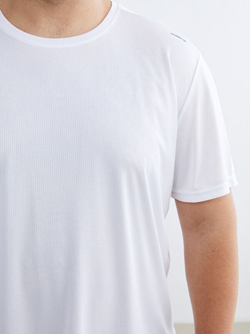 B?y?k Beden Bisiklet Yaka Erkek Spor Ti??rt