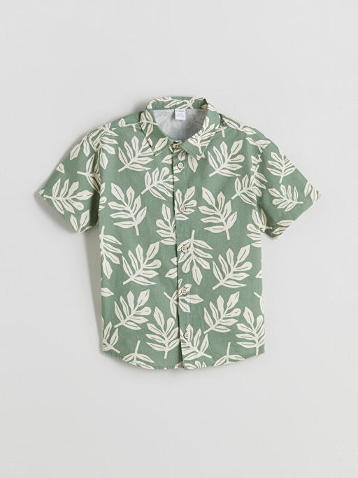 Bask?l? Erkek ?ocuk G?mlek ve ?ort 2li