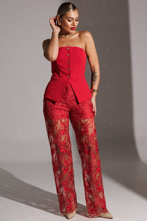 Брюки Мода Юрс 25-2953 красный