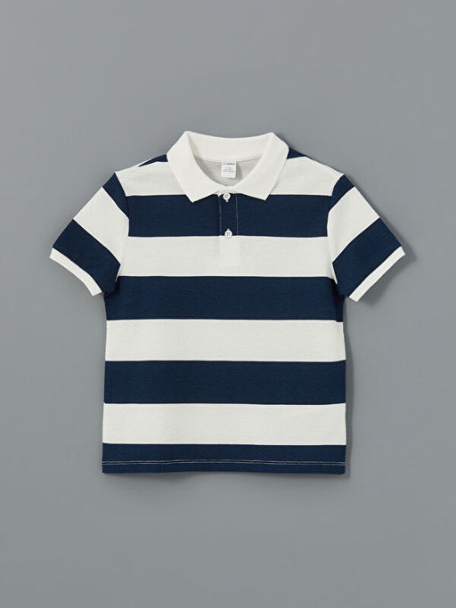 Polo Yaka ?izgili Erkek ?ocuk Ti??rt