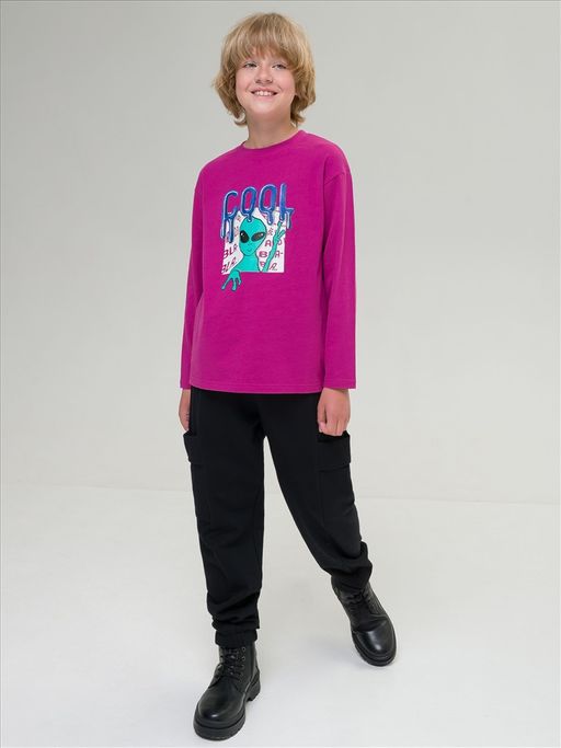 PELICAN, джемпер для мальчиков, Малиновый  фото 2