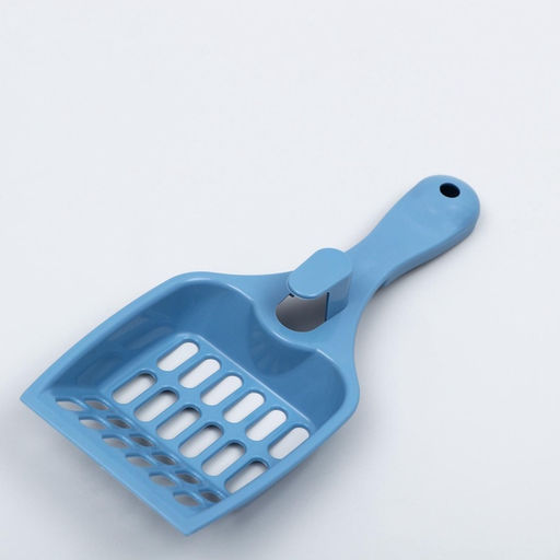 Цена за 4 шт. Совок для кошачьего туалета, 22.5×9.5×4 см, пластик, синий