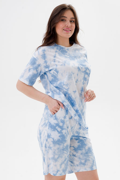 Костюм из кулирки унисекс дым голубой - Амадэль фото 13