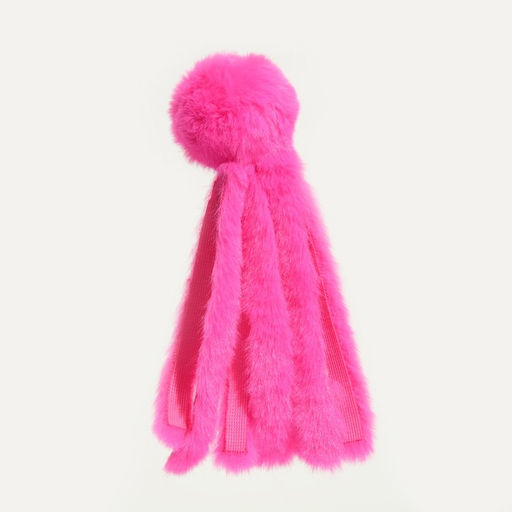 Игрушка для кошек Осьминожек из искусственного меха , до 19 см, фуксия - Пижон фото 3