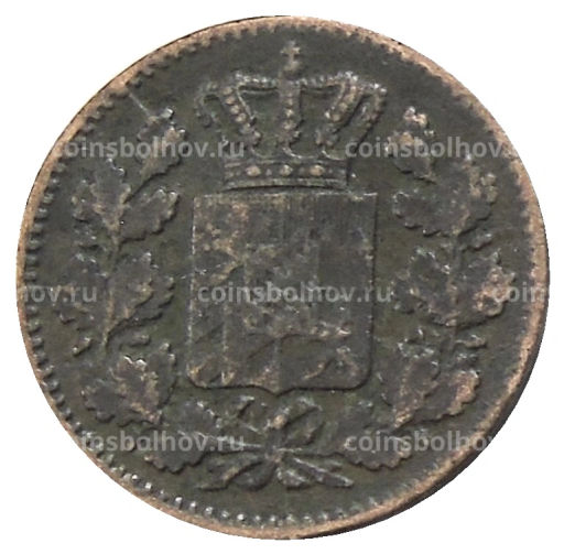 1 пфенниг 1863 года Германские государства  Бавария
