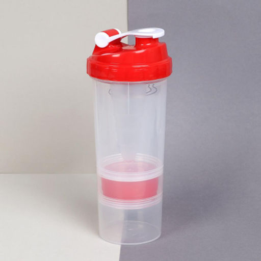 Бутылка/Шейкер СПАЙДЕР SHS-500 бело-красная, для спортивного питания 500ML - ГалеонТрейд фото 7