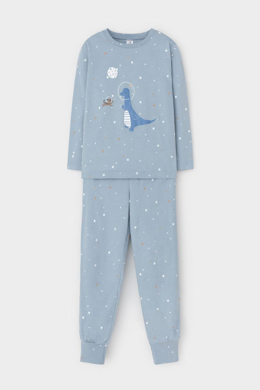 Crockid _ К 1637/пыльно-синий,звездочки пижама д/дет яс  фото 2