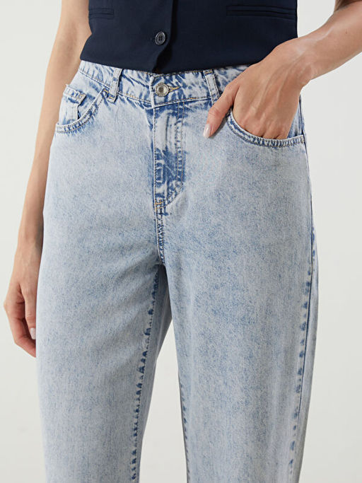 Wideleg Kad?n Jean Pantolon