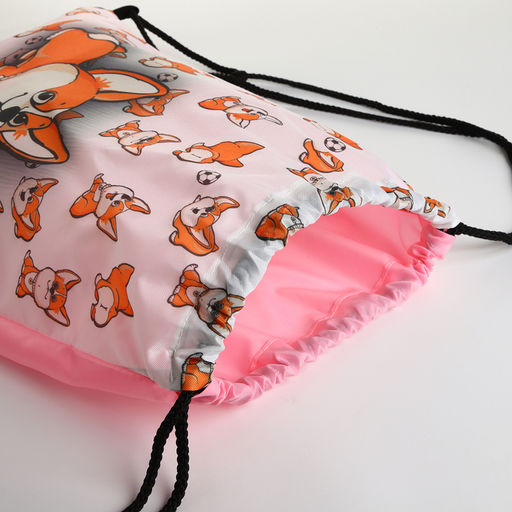 Мешок для обуви Корги, 32*0,5*40 см, отд на шнурке, белый - Simaland фото 3