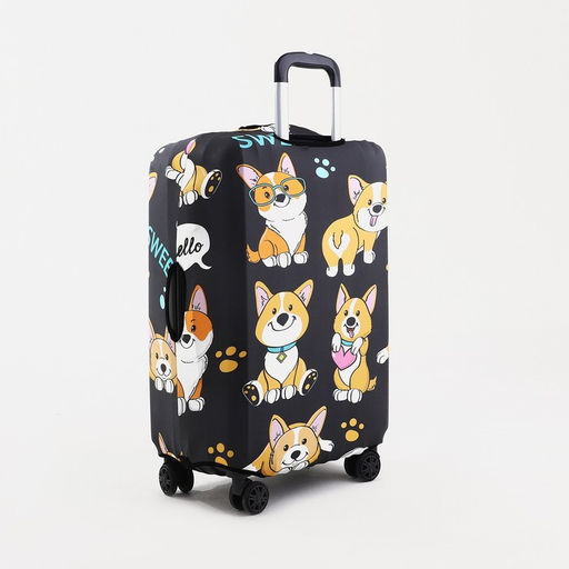 Чехол на чемодан 28, цвет чёрный/разноцветный - Simaland фото 3