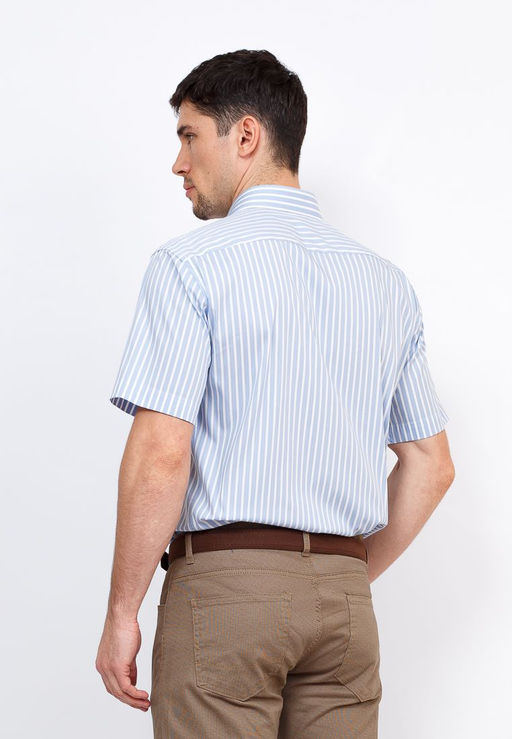 Сорочка мужская короткий рукав GREG Gb221/307/100/Z STRETCH  фото 9