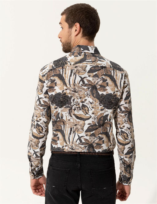 Bej Regular Fit Uzun Kollu G_mlek - Pierre cardin фото 5