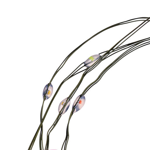 Электрогирлянда Роса 30м, 300 ламп, зеленый провод, цветная, пульт