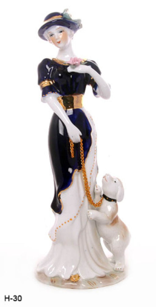 Статуэтка Дама с собачкой 30 см / XH-0838 /уп 24/ - Галеонтрейд фото 2