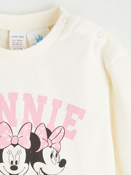 Minnie Mouse Bask?l? K?z Bebek Ti??rt ve Tayt