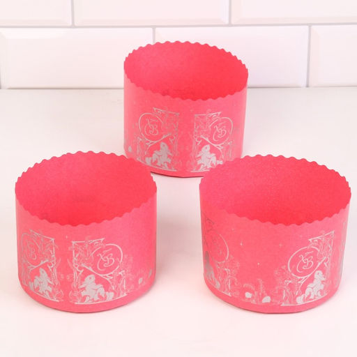 Цена за 1200 шт. Форма для кулича бумажная ХВ Зайчата, 12.4?9 см, розовая - Simaland фото 3