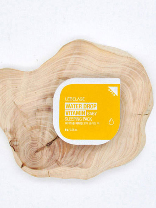 Lebelage Ночная успокаивающая маска для лица с витаминами / Water Drop Vitamin Baby Sleeping Pack, 8 г