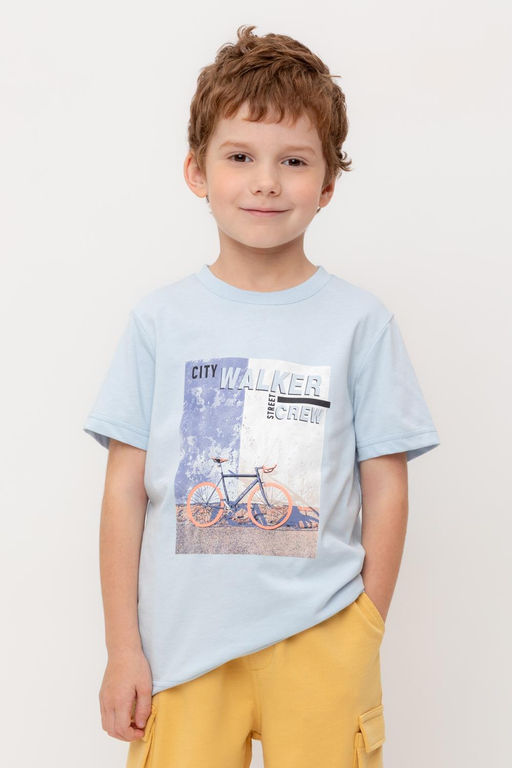 КР 302751/голубой к566 фуфайка (футболка) для мал - Crockid фото 5